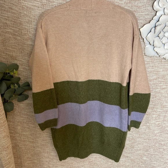 [Goldray] Chunky Knit DusterColor Block Cardigan NWT - Picture 6 of 9